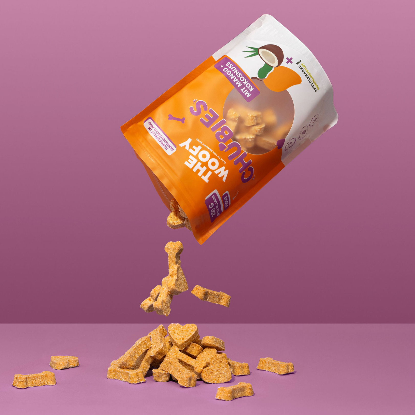 Mango Kokos Hundesnack von The Woofy