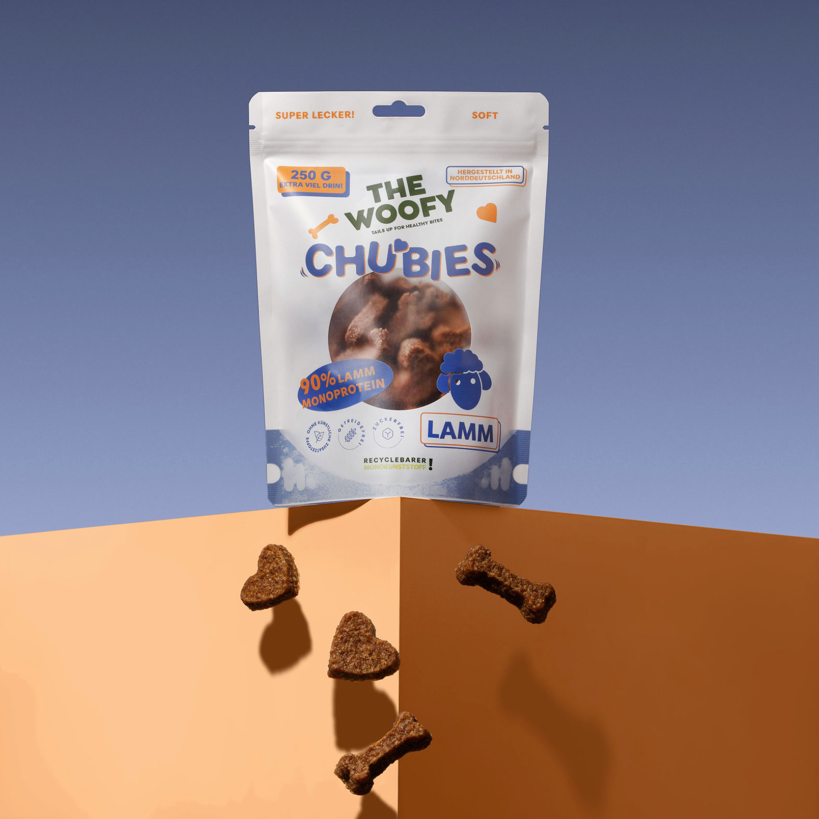 Monoprotein Lamm Hundesnack The Woofy