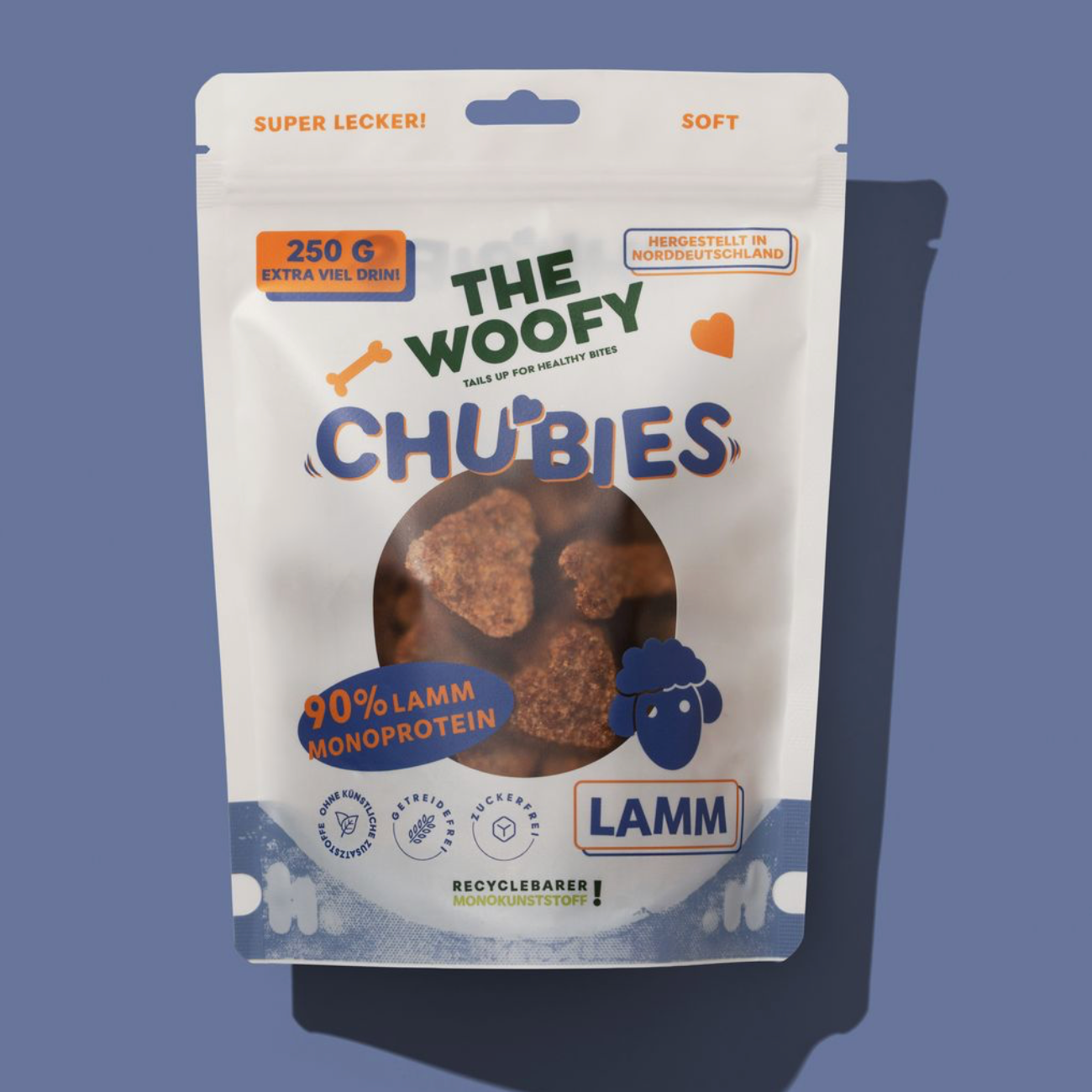 Monoprotein Lamm Hundesnacks The Woofy