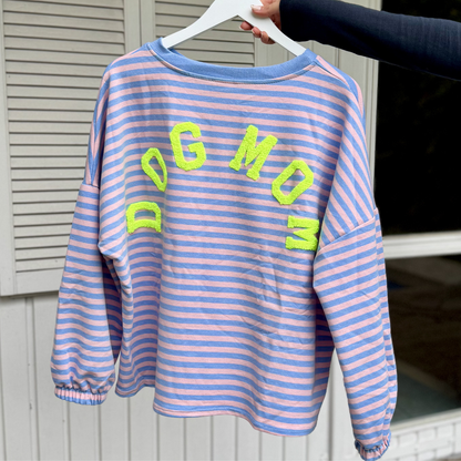 GESTREIFTER PULLOVER DOG MOM