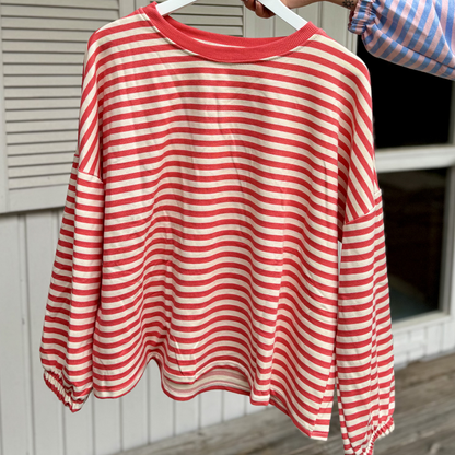 GESTREIFTER PULLOVER DOG MOM