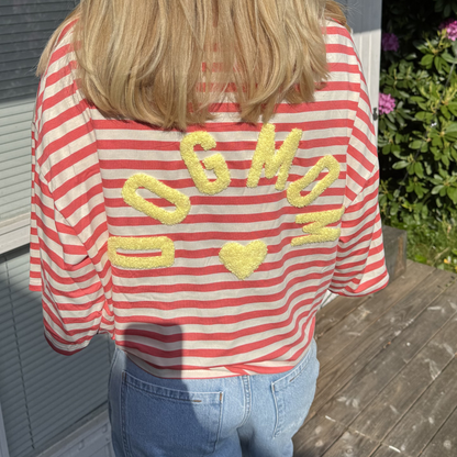 GESTREIFTES T-SHIRT DOG MOM