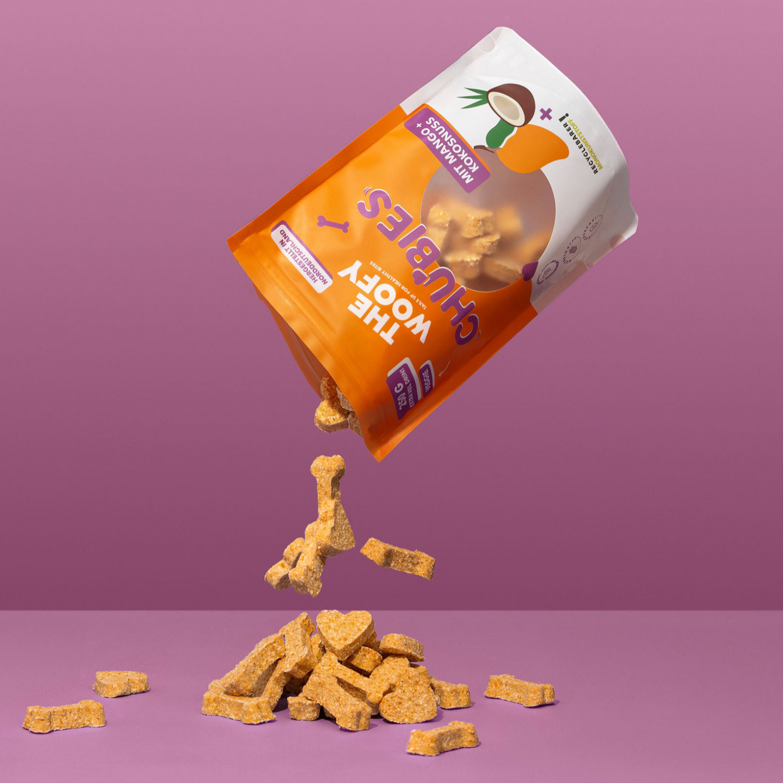 Mango Kokos Hundesnack von The Woofy