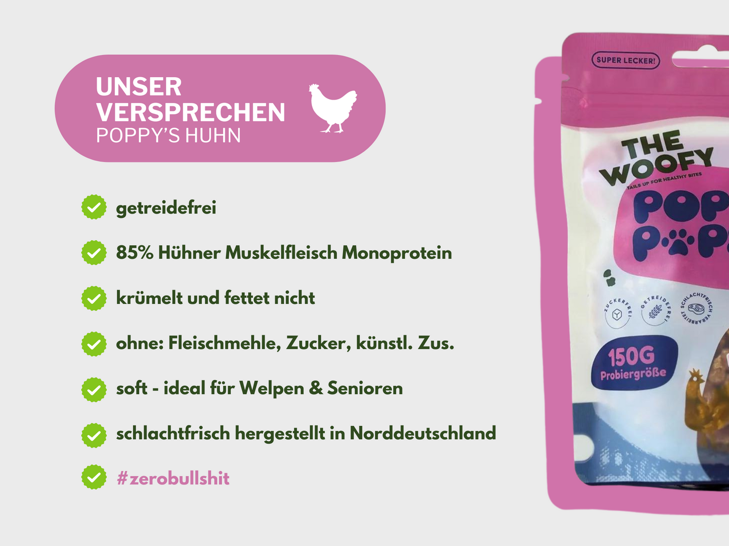 85% Hühnermuskelfleisch Trainers.