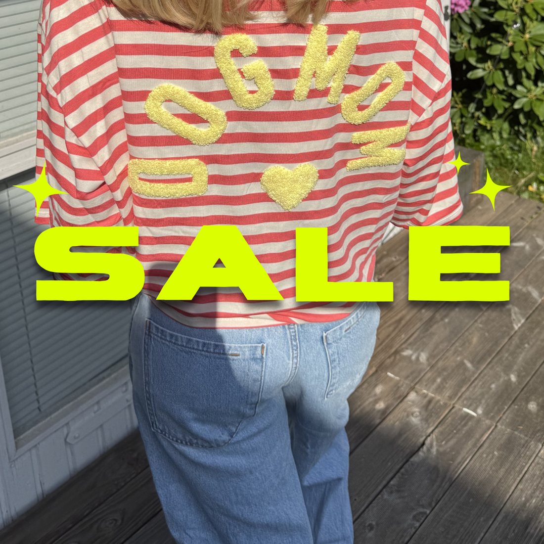 GESTREIFTES T-SHIRT DOG MOM